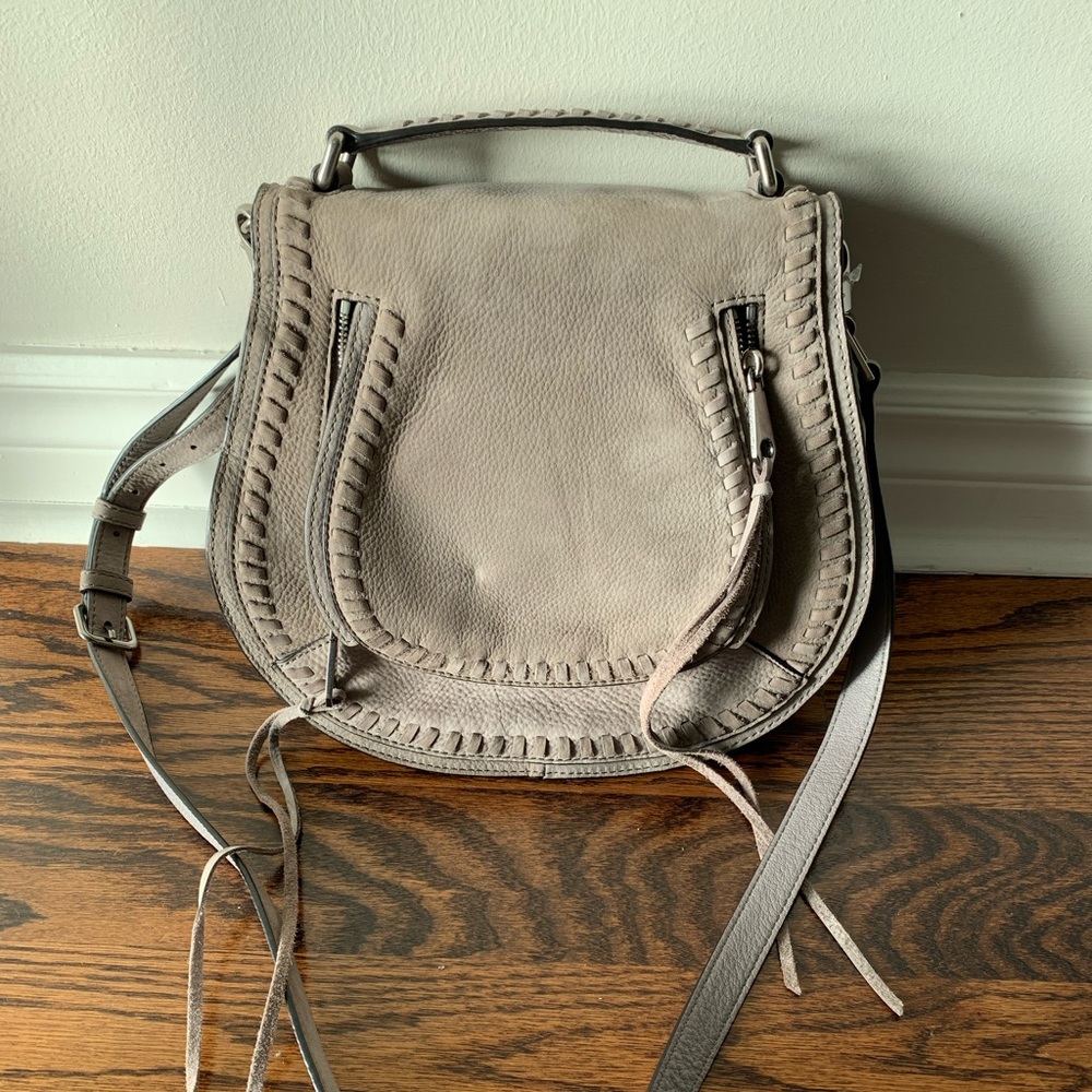 Rebecca Minkoff Grey Saddle Crossbody Bag - never worn